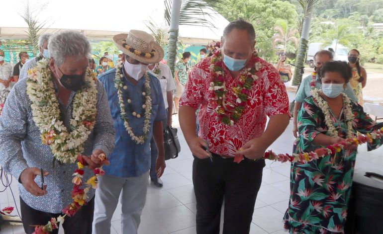 Inauguration de la « maison de quartier » de la résidence « Vaitemanu » à Uturoa
