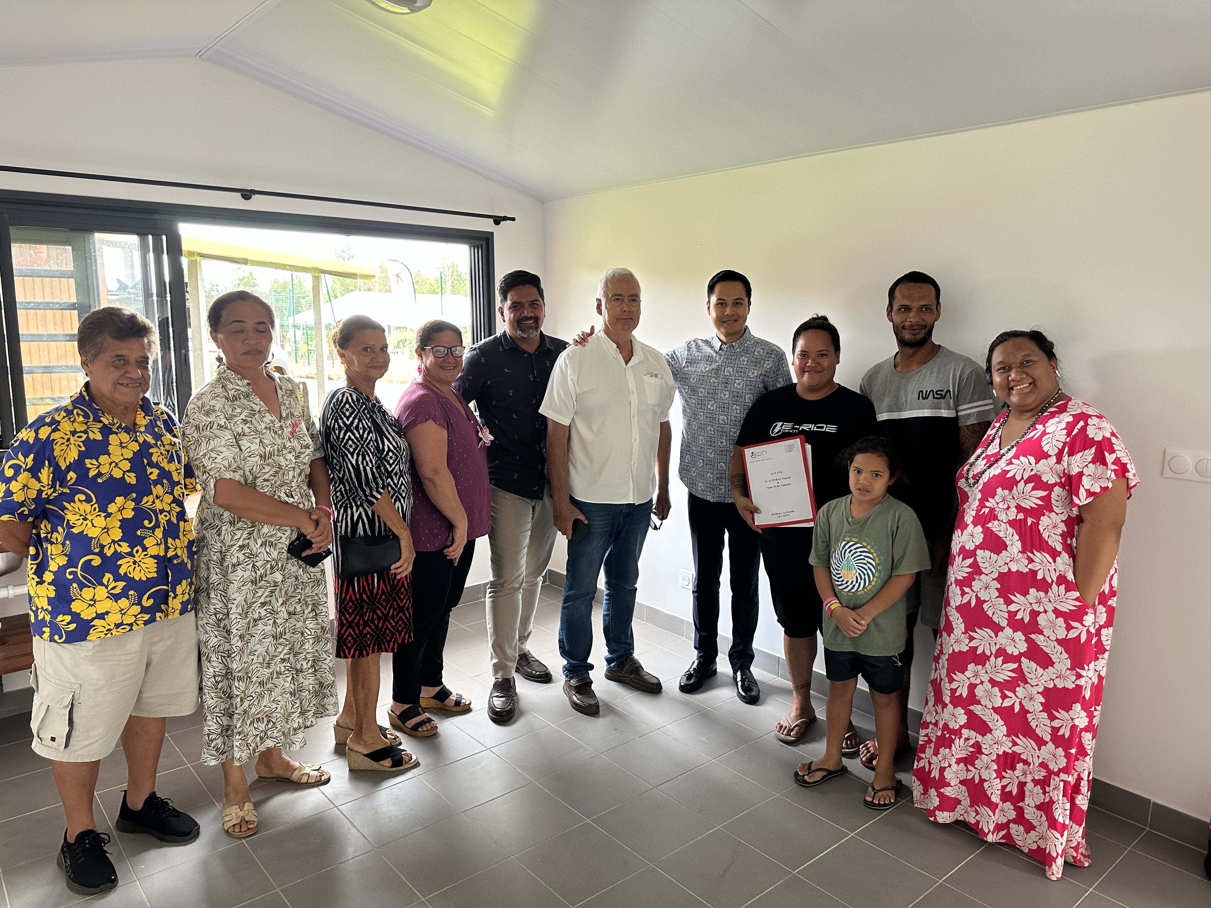 Une nouvelle page s’écrit pour les familles de la résidence « LA DORSALE » à Afaahiti !