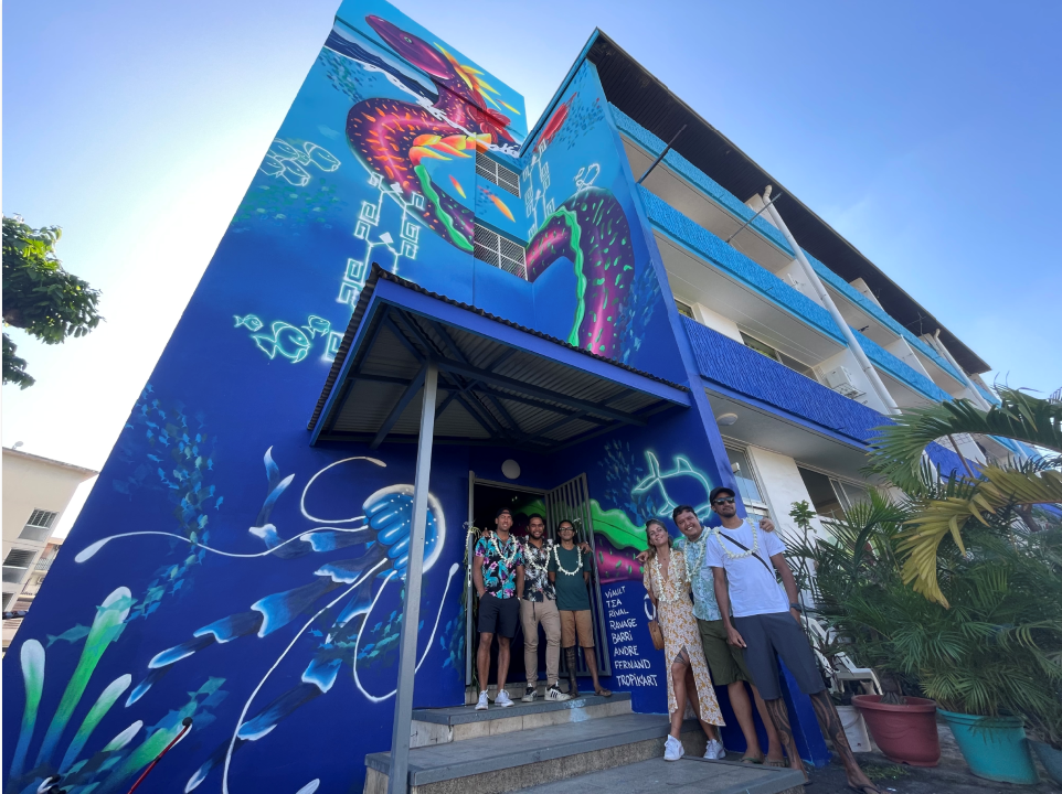 La Résidence LUINE à Papeete Inaugure sa fresque ONO'U